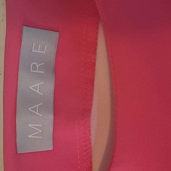 MAARE Pink Ruffle Dress Size Medium - Picture 9 of 12